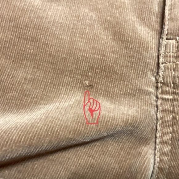 TALBOTS Cotton Stretch Corduroy Straight Leg Pants in Almond Buff US Sz 16P - Picture 10 of 12